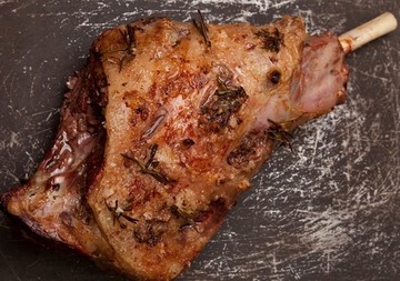 Roast Leg of Lamb with Anchovies & Rosemary
